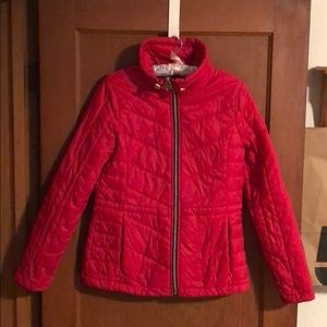 GUESS Red Puffer Jacket